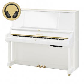 Yamaha YUS5 PWH messing silent piano (wit hoogglans)