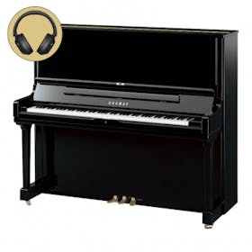 Yamaha YUS3 PE messing silent piano (zwart hoogglans) 