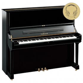 Yamaha U3 SH3 PE messing silent piano (zwart hoogglans) 