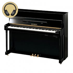 Yamaha B2E SC2 PE messing silent piano (zwart hoogglans) 