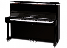 feurich piano 122 zwart