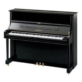 Yamaha U1 Q  PE messing piano (zwart hoogglans) 