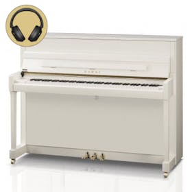 Kawai K-200 ATX4 WH/P messing silent piano 