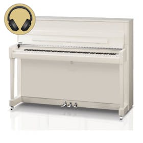 Kawai K-200 ATX4 WH/P chroom silent piano 