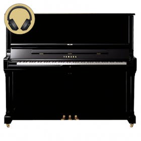 Yamaha SU7 SH3 PE messing silent piano (zwart hoogglans) 