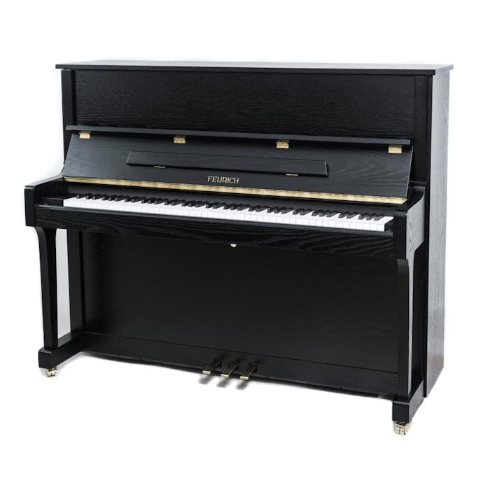 Feurich 122 Zwarte Messing Piano