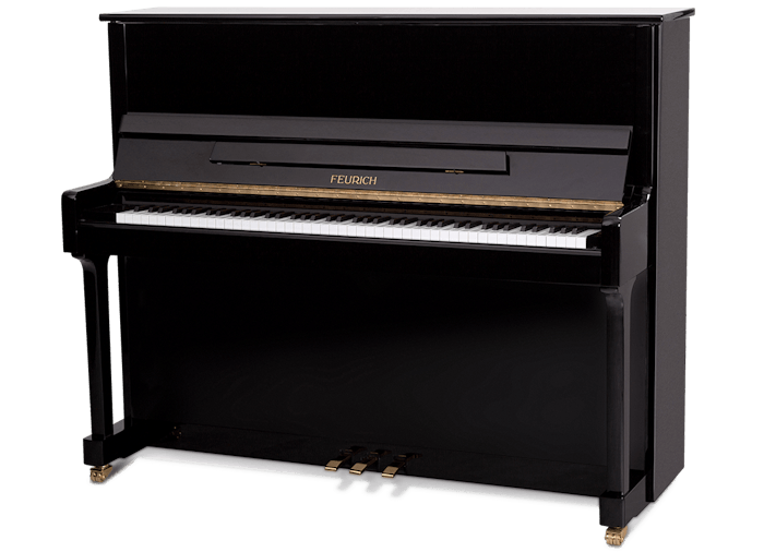 Feurich 122 PE Messing Piano