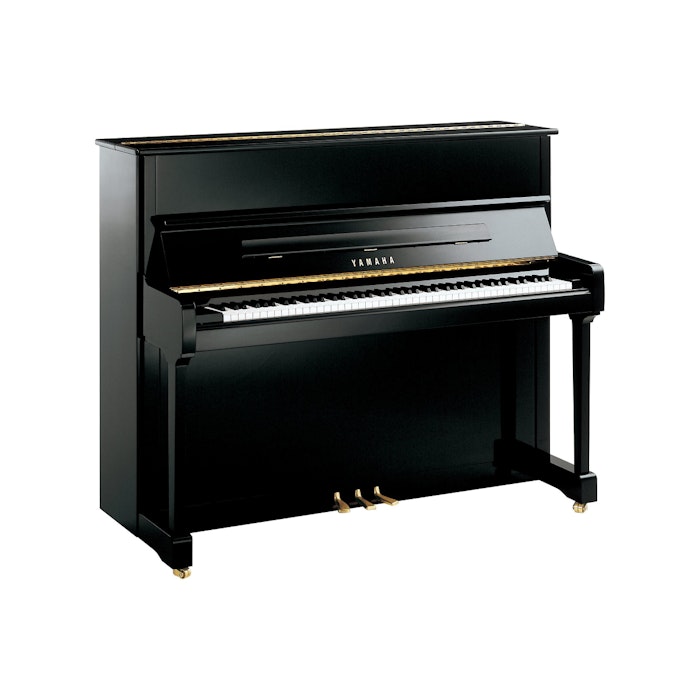 Yamaha P121 M PE messing piano (zwart hoogglans) 
