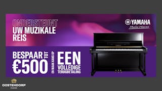 Bespaar tot €500 op de Yamaha B-series piano's - Bezoek onze winkel!