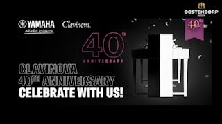 Clavinova is 40 jaar en trakteert op €250,- korting! 